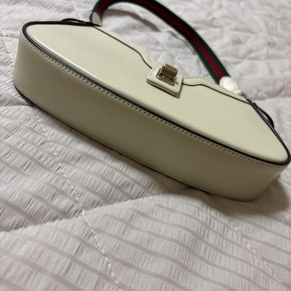 GUCCI Moonside Hobo Bag White Sherry Leather - Picture 6 of 9